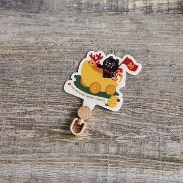 北港武德宮財寶車旋轉手機掛片/夾片