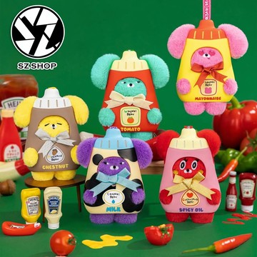 ToyZero+ Wasabi Bear - 小熊調味罐系列搪膠毛絨 (盲盒) - 1入隨機/4入中盒 原廠正版授權