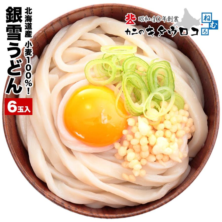 うどん 100g 6玉入 北海道産小麦100パーセント 麺のみ