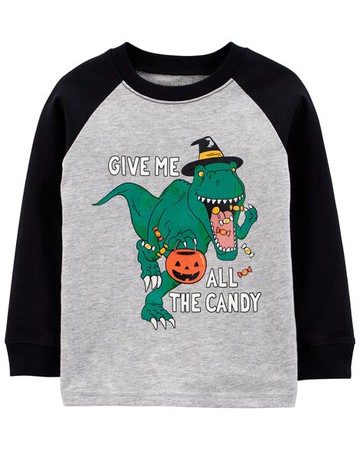 Toddler Halloween Dinosaur Jersey Tee
