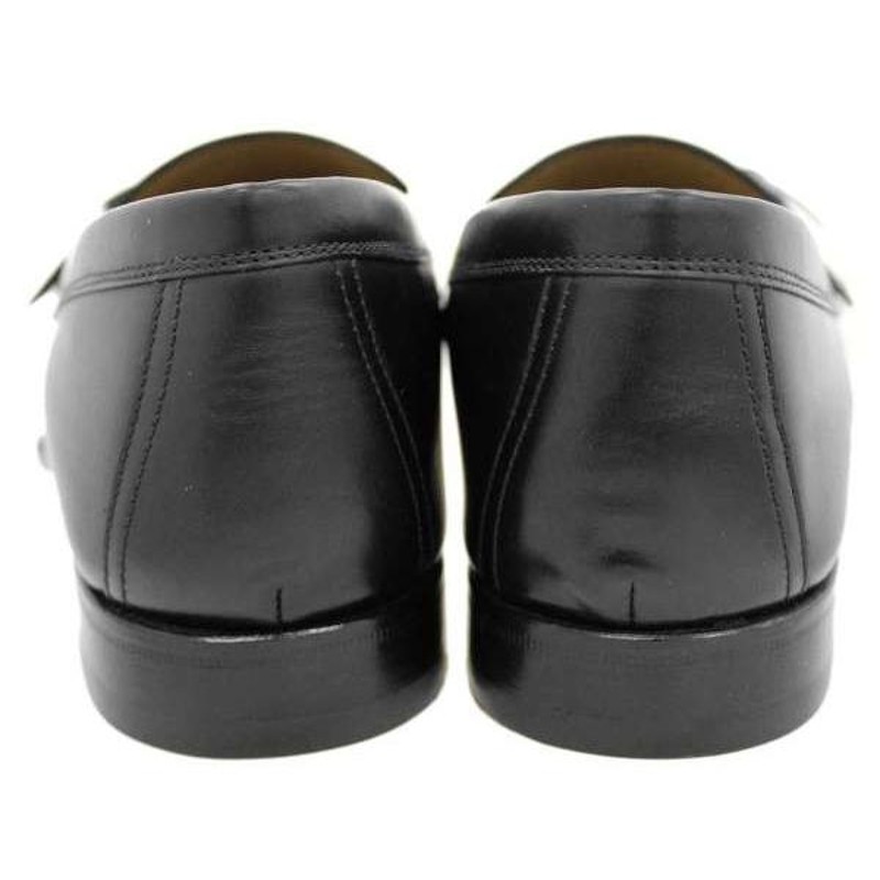 HERMES エルメス 靴 ブラック 黒 42 ローファー シューズ