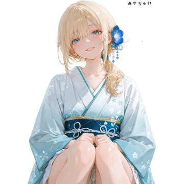 【12月新品】07-109-0043 人物貼紙 性感和服女孩