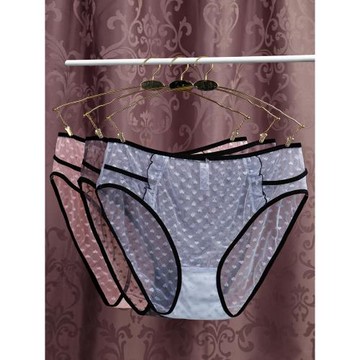 加大碼女內褲中高腰胖mm250斤性感網紗柔軟蕾絲包臀高開腿圍不勒