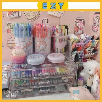 [EZY]48出貨 收納盒 儲存盒 桌上收納盒透明抽屜式文具化妝品整理盒學生筆筒雜物辦公室置物架