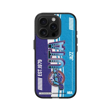 iPhone 16 Pro Clear (相機按鈕) 酷墨灰 - NBA - 復古球員卡-猶他爵士 Utah Jazz - Vintage Card