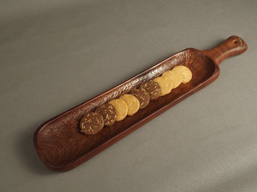 岩選 - 桃花心木點心盤 .擺盤.食物盤.蠟燭盤