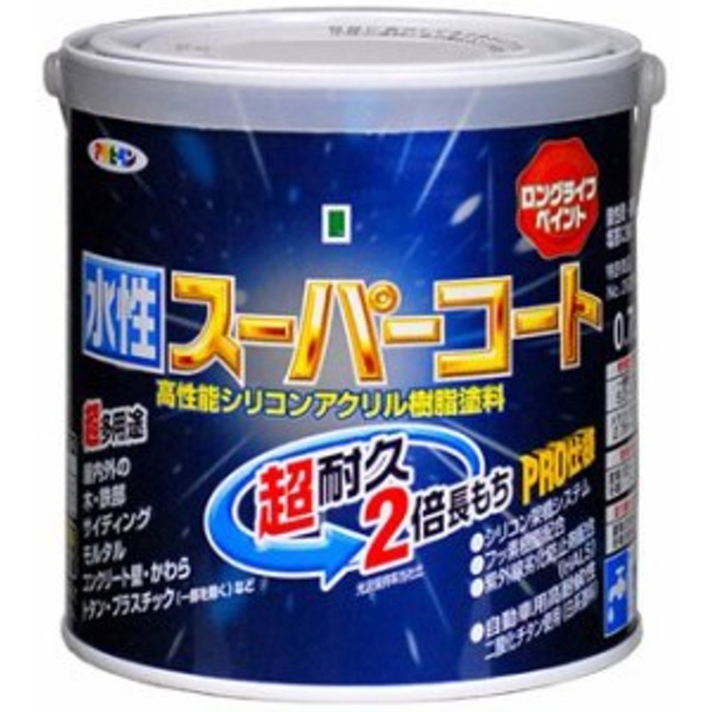 まとめ買い アサヒペン 油性トタン用 7L 銀 〔3缶セット〕 - 2