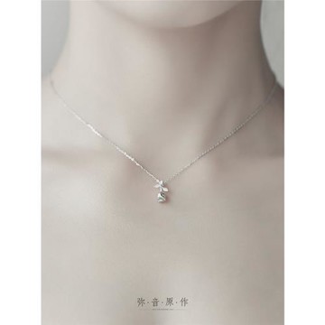 《彌音原作》“送你一朵玫瑰花” 植物原創S925純銀鎖骨鏈女氣質