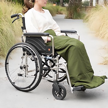 Prodigy 波特鉅 石墨烯防潑水輪椅毯 加長版  70 x 175cm  軍綠色