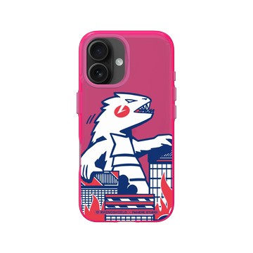 iPhone 16 Clear 粉漾桃 - Paiheme Studio - 怪獸攻擊