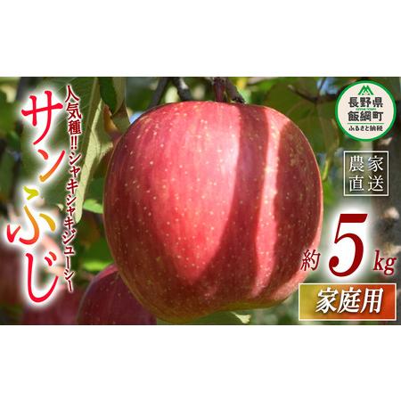 ふるさと納税 りんご サンふじ 家庭用 5kg 丸山りんご園 沖縄県への配送不可 2023年12月上旬頃から2024年2月上旬頃まで順次発送予定 令和5年度収.. 長野県飯綱町