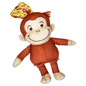 TAKARA TOMY 好奇猴喬治安撫娃娃，棉+酯纖維，0個月以上適用  DS91128  1個  12.5cm