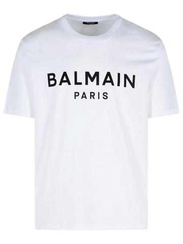 Balmain White Cotton T-Shirt