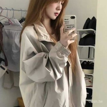 已售9642件💖小確倖係✨ 春季廢土風外套女2026新款秋季小個子高級感美式復古夾克上衣薄款 NKPG
