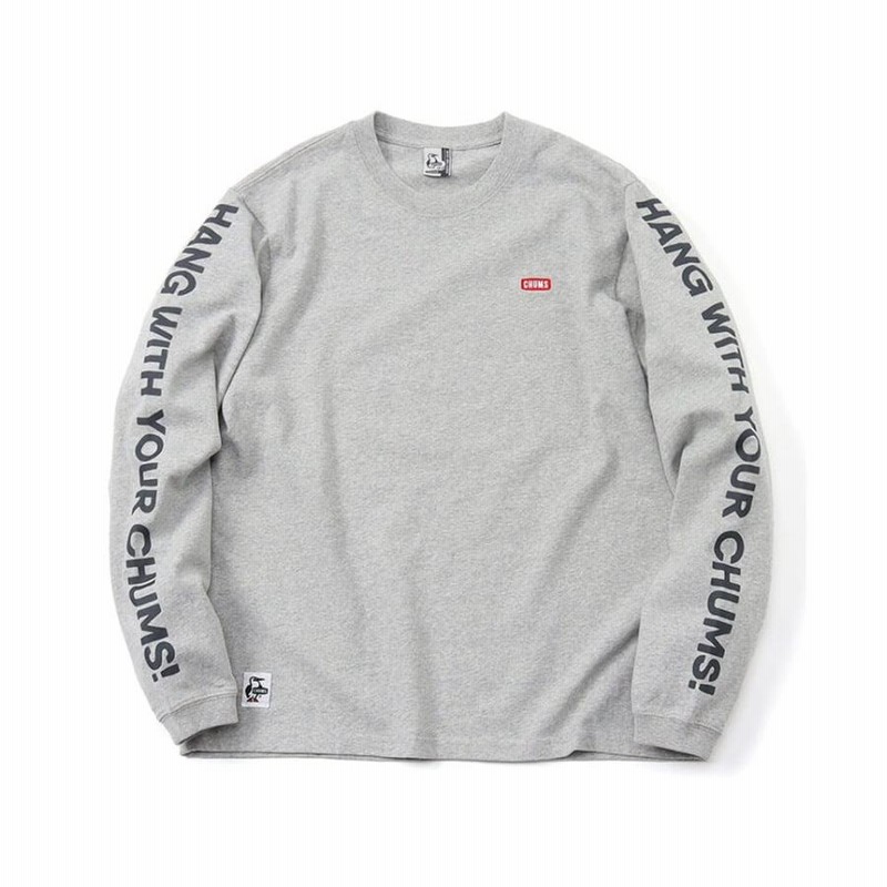 完成品 ✨Champion×Supreme✨ロンT グレー 連続ロゴ 袖プリント 長袖