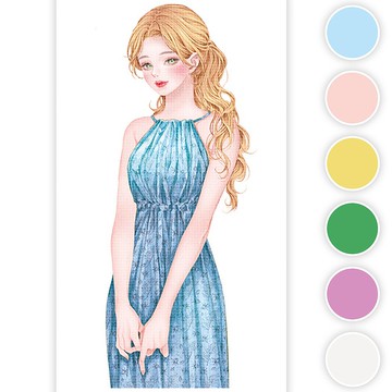 Judy (6色) 34 (honne market) 人物貼紙 囡仔貼紙 黑浣熊