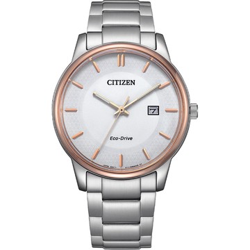 CITIZEN 光動能經典手錶 開學新裝備-白/40mm BM6979-74A