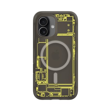 iPhone 17 AirX 本質黑 - JOCR - Inside an iPhone - Yellow
