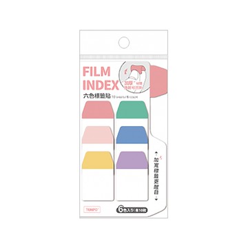 TEMPO 節奏 TP-453 梯形6色索引標貼/便利貼/便條紙 約25×38mm