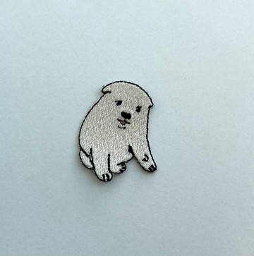 刺繡貼飾 ■ 丸山應舉 幼犬 ■ 玩耍