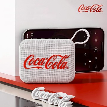 Coca-cola 可口可樂 可掛提帶便攜式迷你小型藍芽音響 T21 - 零度黑