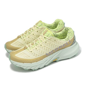 Merrell 越野跑鞋 Agility Peak 5 女鞋 黃 綠 抓地 橡膠大底 回彈 運動鞋 ML068562