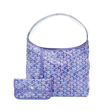 Goyard Hobo PM 印花帆布肩背托特包(藍紫)