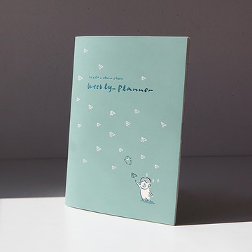 Hello DunDun 哈囉•登登系列  週計畫本(無時效) 03. 薄荷