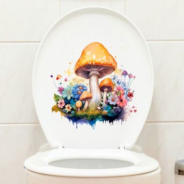 【MR.ZAKKA】創意萬用裝飾貼紙-童趣主題 可愛卡通奇幻磨菇 B款 兒童房布置 DIY可移式壁貼 無痕壁貼 牆貼