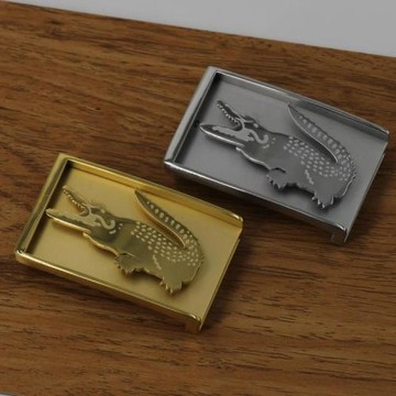 不銹鋼皮帶扣頭平滑扣板扣內穿式3.8cm 鱷魚皮高檔腰帶扣頭防過敏