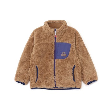 CHUMS Kids Bonding Fleece Jacket 中大童 刷毛外套 米/紫 CH241072B071