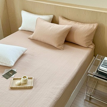 小紅書推薦韓國絎縫純棉床笠三件套全棉床護罩席夢思床套四季可用鑫弘-家具衛浴 可打統編