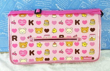 【震撼精品百貨】Rilakkuma San-X 拉拉熊懶懶熊~San-X 紙盒袋/可調式面紙套-粉愛心#48777