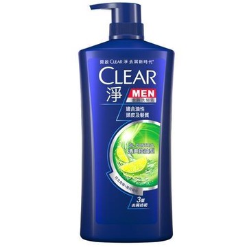 CLEAR淨男士去屑洗髮乳-清爽控油型750g【愛買】