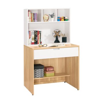 Boden-貝爾2.6尺單抽書桌(上座+下座)