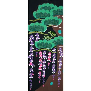 生活雜貨 京都手拭巾-歌舞伎舞台-藤娘