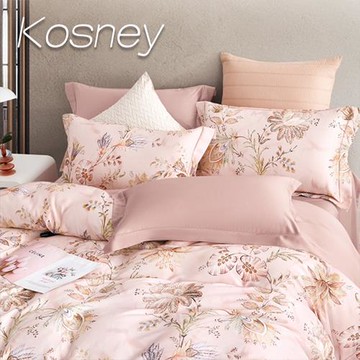 KOSNEY   玉台春 雙人60支天絲四件式兩用被床包組