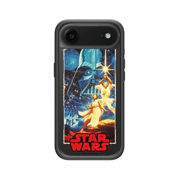 iPhone Air Mod NX -邊框背蓋組合 (相機按鈕) 黑 - 迪士尼-星際大戰 Star Wars - 路克&莉亞公主-電影海報