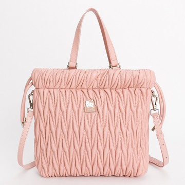 Hello Kitty - Arnold Palmer - 束口托特包附長背帶與鍊條背帶 Cutie pie系列 - 粉色/441-0302-12-6