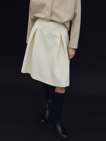 Erin double draped skirt (Cream)