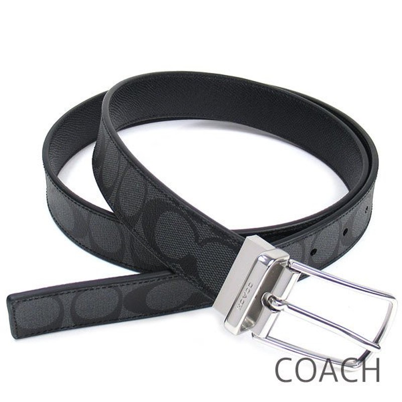 コーチ ベルト メンズ Coach リバーシブル ベルトカット可能 シグネチャー 通販 Lineポイント最大0 5 Get Lineショッピング