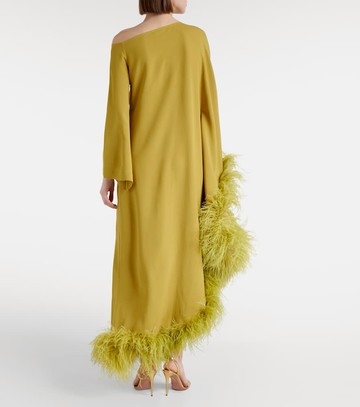 Taller Marmo Ubud Extravaganza feather-trimmed gown