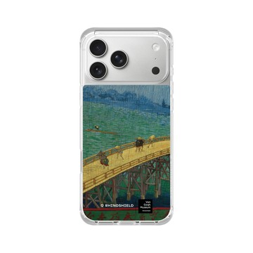 iPhone 17 Pro Max ClearX (MagSafe 兼容) 晶透白 - Van Gogh Museum - 雨中橋：仿歌川廣重