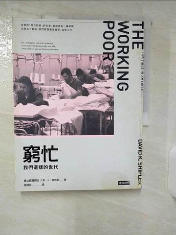 【書寶二手書T1／翻譯小說_E9V】窮忙-我們這樣的世代_大衛‧K‧謝普勒