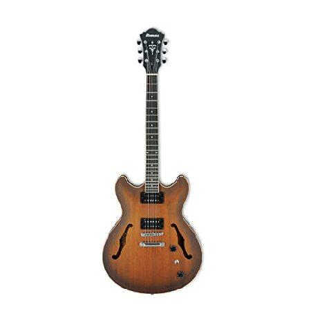 Ibanez AS53 Artcore Semi-Hollow Electric Guitar (Tabacco Flat) Bundled with 3-Watt Battery Powered Guitar Amp and Black Woven Right Angle Instrument C