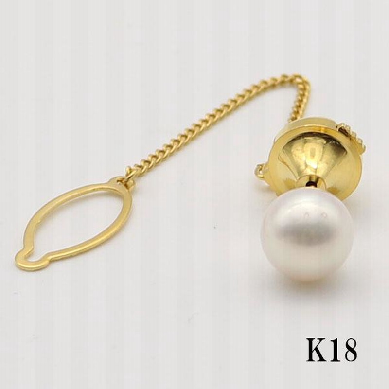 k18 真珠 パール アコヤ真珠 18金 タイピン ピン 総重量約4.3g 楽天市場】