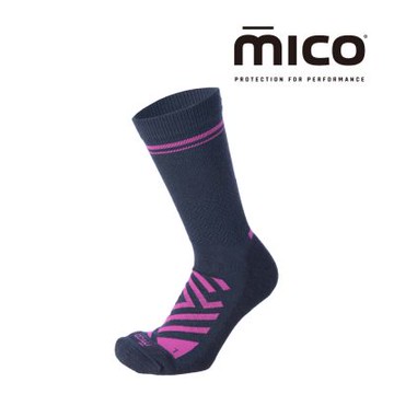 MICO 女排汗彈性健行襪 CA3078 / 002藍紫-桃