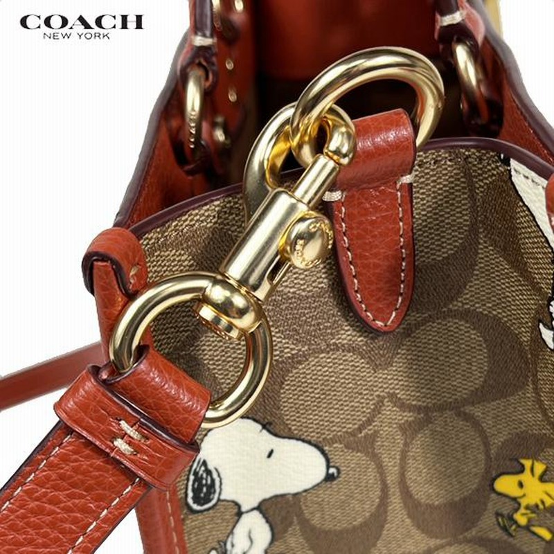 COACH X PEANUTS コーチ スヌーピー コラボ ショルダー トート バッグ