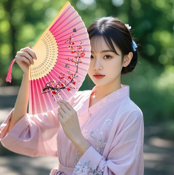 『百貨屋二號』古風扇子折扇中國風漢服女旗袍舞蹈跳舞兒童學生夏日隨身折疊小扇