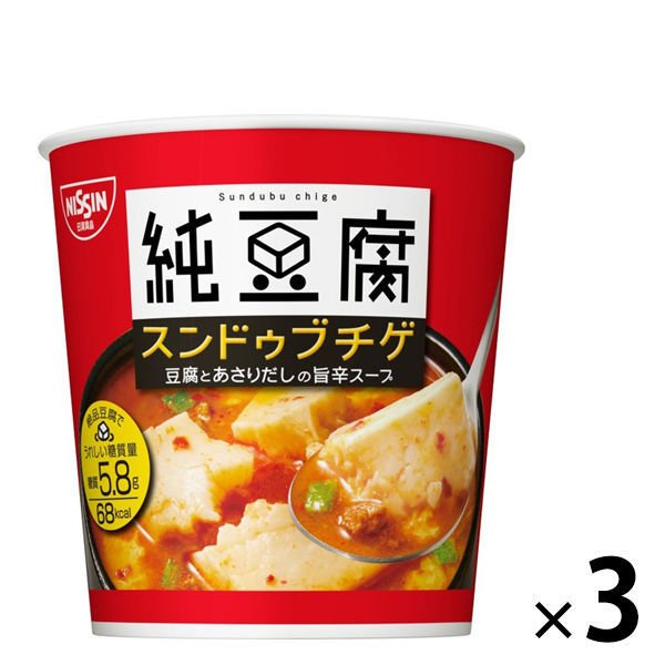 日清食品日清食品 とろけるおぼろ豆腐 純豆腐 スンドゥブチゲ 3個